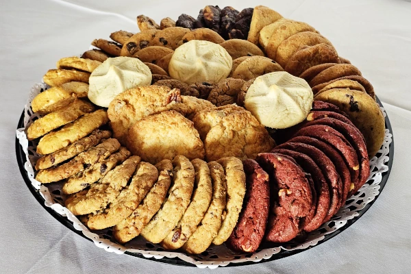 Plate of home made cookies